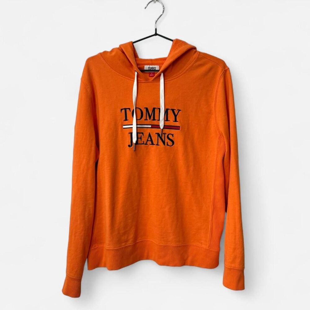 Tommy Hilfiger vintage hoodie Tommy jeans orange hoodie Fall Cozy Pumpkin Patch